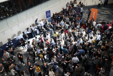 crowd of people in room